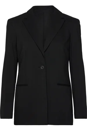 Calvin Klein Ls Soft Crepe Blazer Black