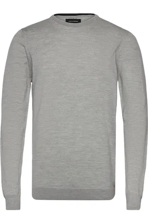 Clean Cut Merino Wool Crew Grey