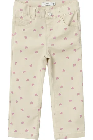 NAME IT Nmfrose Straight Twi Pant 4682-Yf N Beige