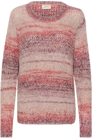 Cream Crlila Knit Pullover Pink