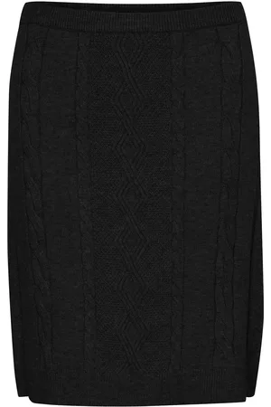 Cream Crdela Short Knit Skirt Black