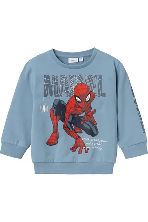 NAME IT Nmmasist Spider Nreg Sweat Bru Mar Blue