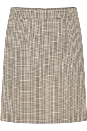 Cream Crimogen Skirt Beige