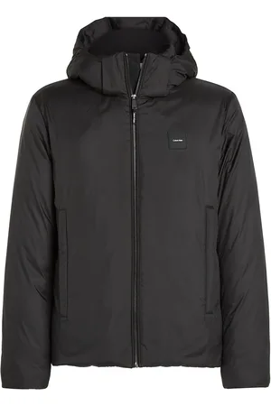 Calvin Klein Non Quilt Padded Hooded Jacket Black
