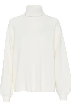Gestuz Manzigz Wool Rollneck White