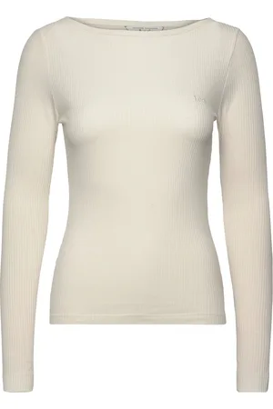 Lee Ls Boat Neck Tee White