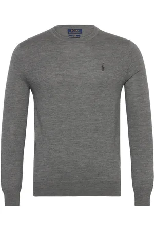 Ralph Lauren 2/30 Merino Wl Rws-Lsl-Plo Grey