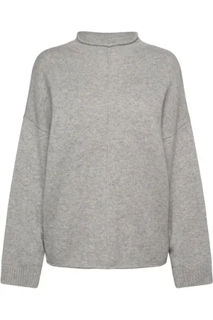 Davida Cashmere Over D Half Turtleneck Grey
