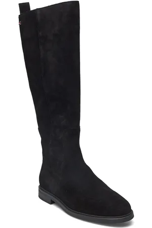 Tommy Hilfiger Flag Suede Long Boot Zip
