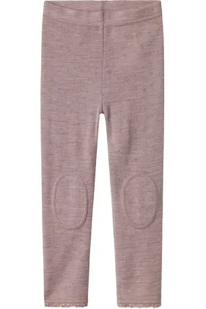 NAME IT Nmfwang Wool Neddle Legging Solid Noos Purple