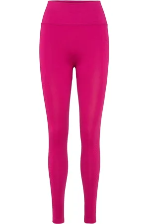 Casall Scallop High Waist Seamless Tights Pink