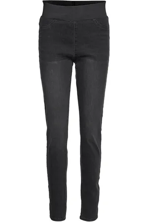 Freequent Pants From Freequent In A Soft Denim. The Pants Have A Simple Silhouette With An Grey