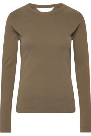 G-Star Slim Rib Keyhole R T L\S Wmn Khaki