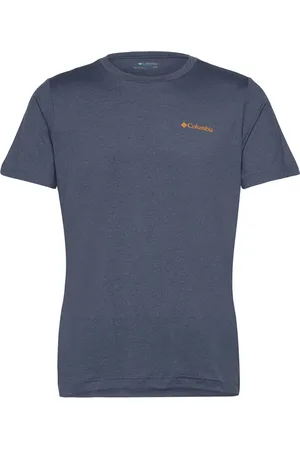 Columbia Kwick Hike Back Graphic Ss Tee Blue