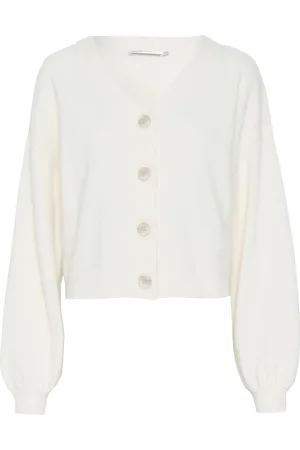 Gestuz Manzigz Wool Cardigan Cream