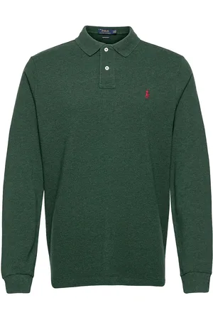 Ralph Lauren Custom Slim Fit Mesh Polo Shirt Green