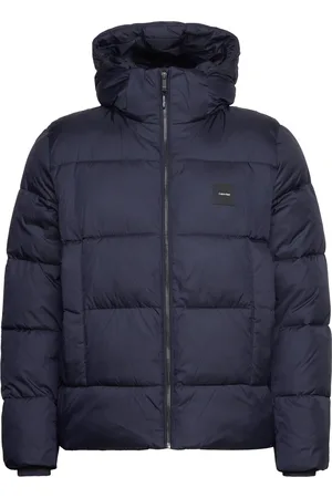 Calvin Klein Hooded Quilt Puffer Mw Navy