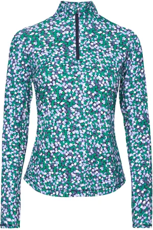 Callaway Hexagon Geo Print Ls Top Green