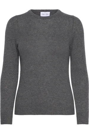 Davida Cashmere Basic Sweater Loose Tension Grey