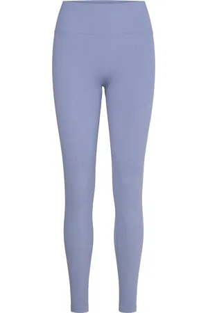 Casall Multi Rib Seamless High Waist Tights Blue