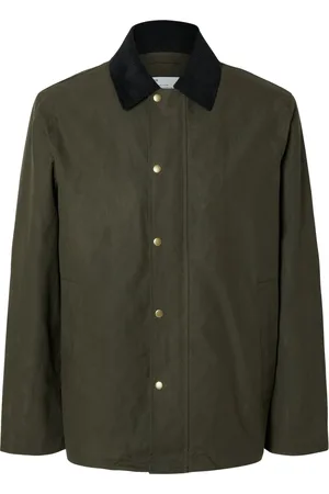 SELECTED Slhwalter Waxed Cotton Jkt Noos Khaki