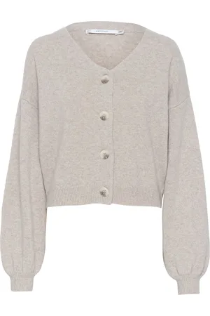 Gestuz Manzigz Wool Cardigan Beige