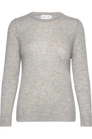 Davida Cashmere Basic Sweater Loose Tension Grey