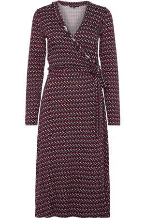 Ilse Jacobsen Elisa Harlekin Wrap Dress Red