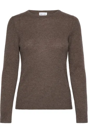 Davida Cashmere Basic Sweater Loose Tension Brown