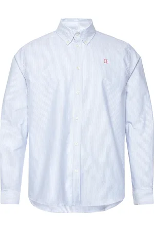Les Deux Konrad Contrast Oxford Shirt Blue