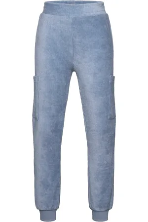 Lindex Trousers Cord Cargo Blue