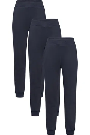 Lindex Trousers Basic Solid 3 Pack Navy