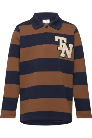The New Tnlugby L_S Pique Tee Brown