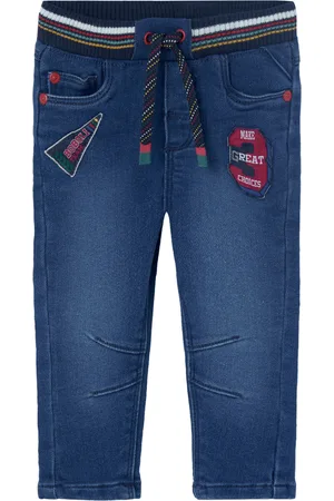 Boboli Denim Trousers Knit For Baby -Bci