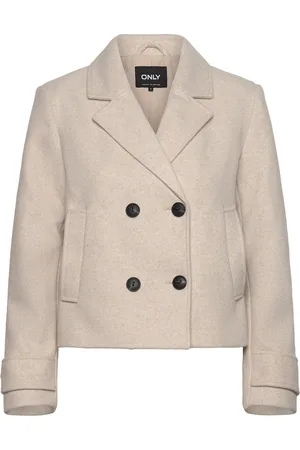 ONLY Onlfreja Life Short Db Jacket Otw Noos Cream