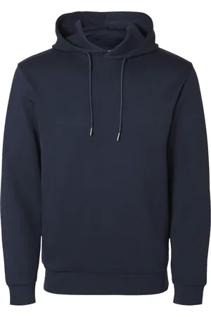 SELECTED Slhemanuel Soft Hood Sweat Noos Navy