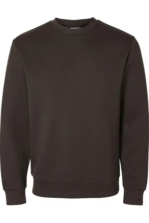 SELECTED Slhemanuel Soft Crew Neck Sweat Noos Brown