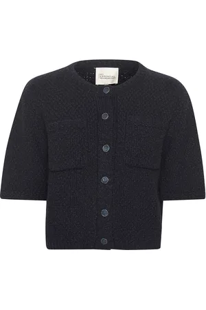 My Essential Wardrobe Carrymw Knit Cardigan Navy