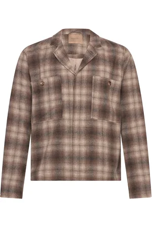Rue de Tokyo Cosimo Japanese Wool Check Brown