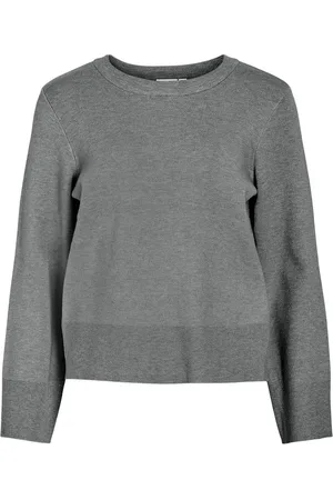 VILA Vicassie O-Neck L/S Knit Top - Noos Grey