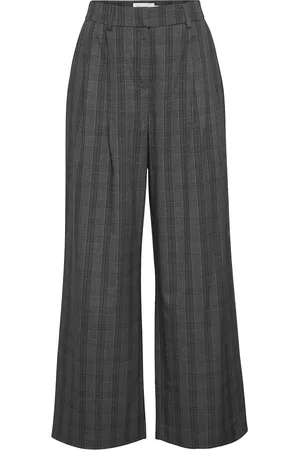 MSCH Mschcalile Hw Pants Chk Grey