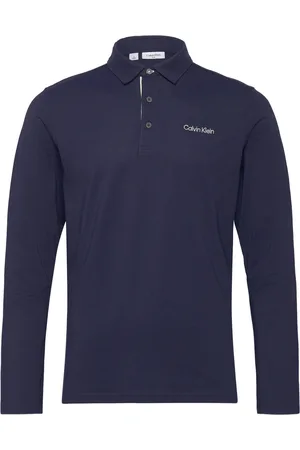 Calvin Klein Medina Long Sleeve Polo Navy