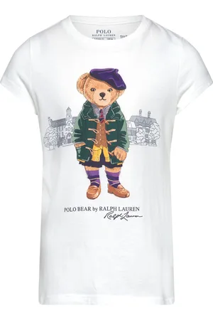 Ralph Lauren Polo Bear Cotton Jersey Tee White