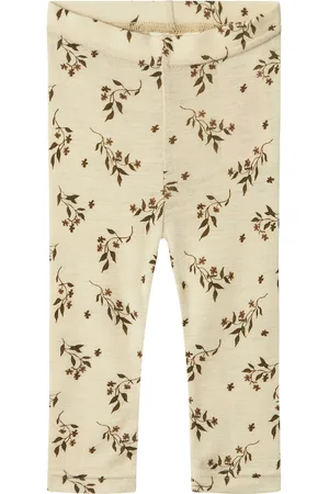 Lil Atelier Nbfnimo Slim Wo/Mo Leggings Aop Lil Beige