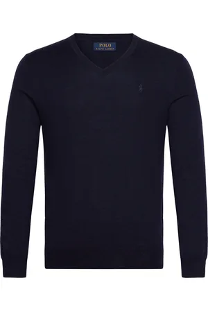 Ralph Lauren 2/30 Merino Wl Rws-Lsl-Plo Navy