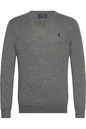 Ralph Lauren 2/30 Merino Wl Rws-Lsl-Plo Grey