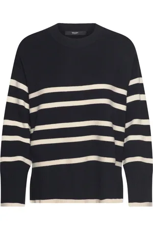 VERO MODA Vmmsaba Ls O-Neck Stripe Pullover Ga