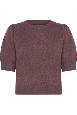 ONLY Onlrica Life 2/4 Pullover Knt Noos Brown