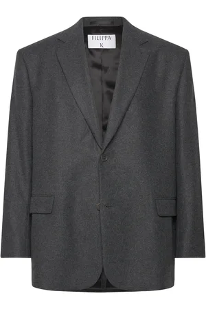 Filippa K Over D Brushed Wool Blazer Grey