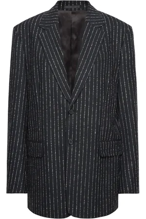 Filippa K Davina Pinstripe Blazer Black